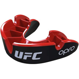 Захист зубів Opro UFC сріблястого кольору, Чорний / Червоний, Універсальний, K-REY-BX056ABS