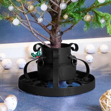 Підставка для різдвяної ялинки VidaXL підставка для різдвяної ялинки підставка для ялинки підставка для різдвяної ялинки підставка для різдвяної ялинки тримач Антична мідь 29x29x15,5 см (чорний)