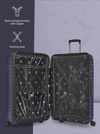 Набір валіз Pactastic 3 шт. з поліпропілену | Розширюваний, 4 колеса, TSA-замок | Для жінок та чоловіків (Collection 04)