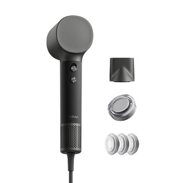 Фен для волосся Laifen Neo Special з безщітковим двигуном 110 000 об/хв, іонізацією 200 млн негативних іонів та інтелектуальним контролем температури, 2 магнітні насадки, колір Starlight Black