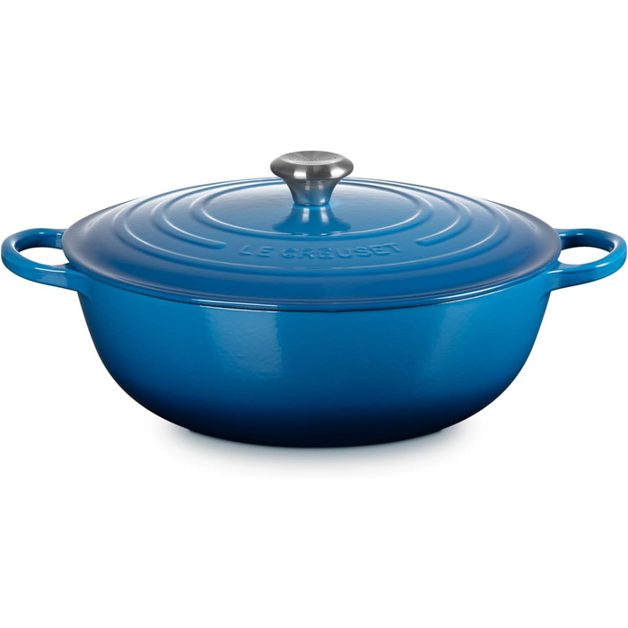 Каструля Le Creuset Signature з чавуну, 32 см, 4.1 л, для всіх плит (в т.ч. індукційних)