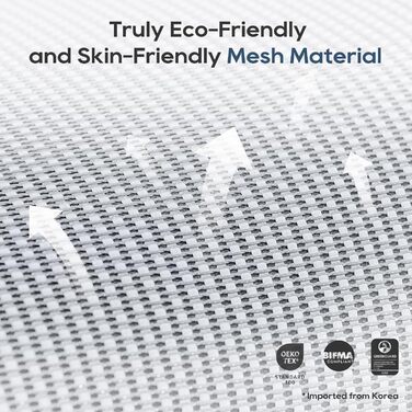 Офісний стілець Colamy з сітчастої тканини сірого кольору