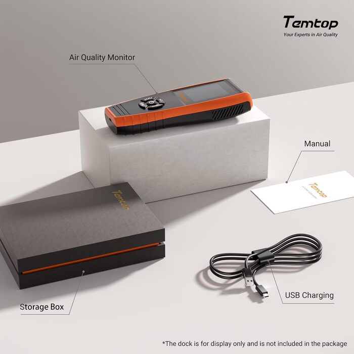 Вимірювач якості повітря Temtop LKC-1000S+ (Формальдегід, TVOC, PM2.5, PM10)