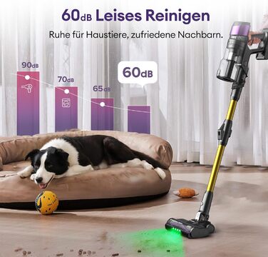 Бездротовий акумуляторний пилосос Ultenic U20: 55000Pa, 600W, 60хв, GreenEye, антинамотування, для твердих поверхонь та килимів