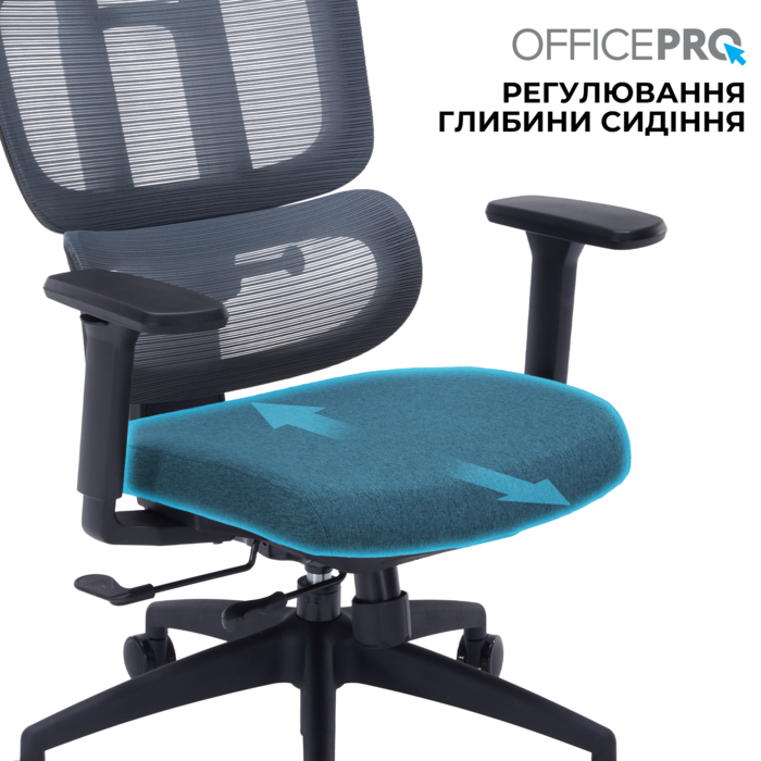 Крісло офісне OfficePro Skyline OC580-B-DG-DG