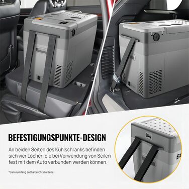 Автохолодильник BougeRV CRPRO Kompressor 29L: -22°C~10°C, 12/24V DC, 110-240V AC, для автомобіля, кемпінгу, подорожей (Оновлена версія)