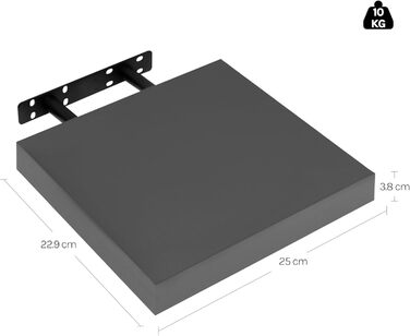 Полиця настінна WOLTU Wandboard RG9315sz для CD, DVD, книг, офісу, вітальні, спальні, кухні - дерев'яна