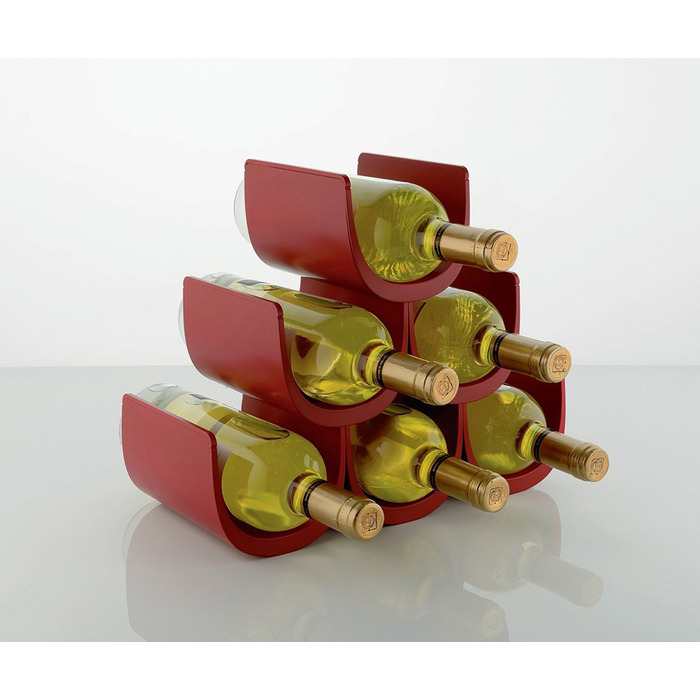 Модульна підставка для винних пляшок 34,5х30х15,5 см червона Ное Алессі