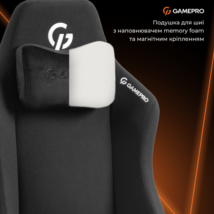 Крісло ігрове GamePro GC775B Fabric Black