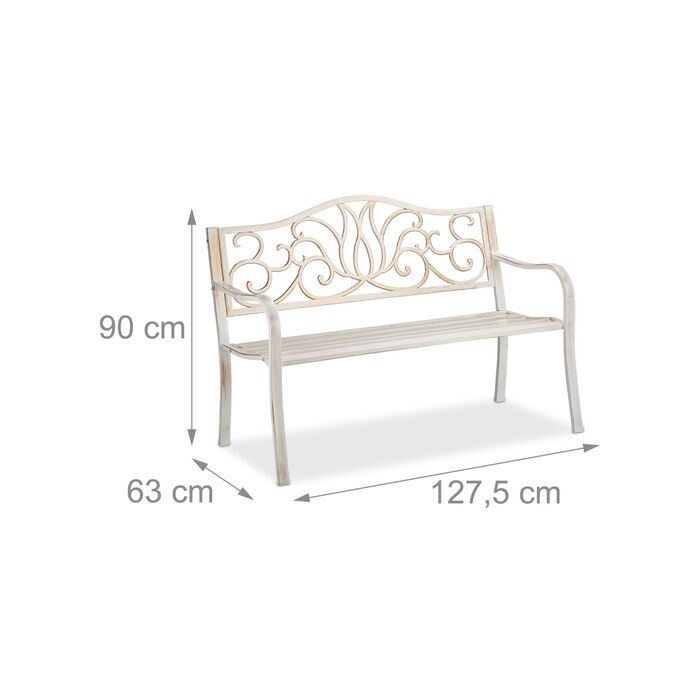 Лавка для саду Relaxdays у стилі антик