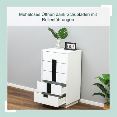 Relaxdays Комод з висувними ящиками