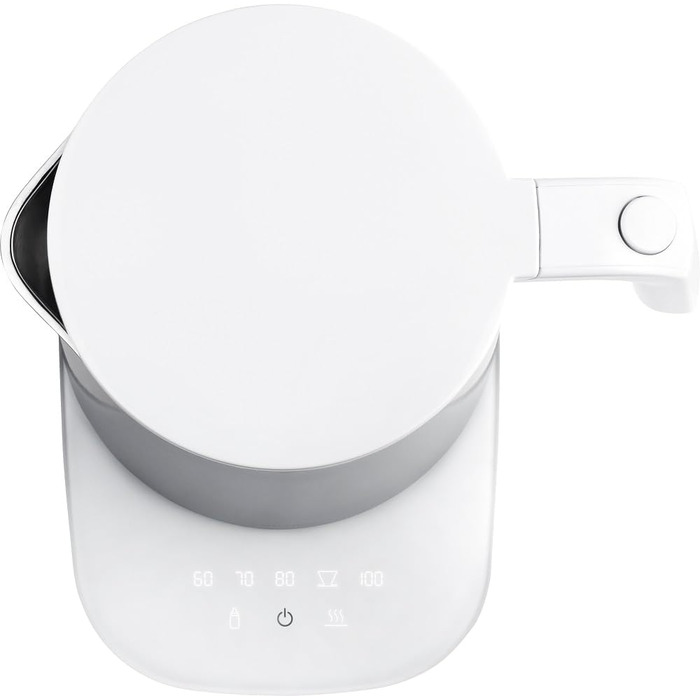 Електричний чайник ZWILLING Enfinigy Pro з регулюванням температури, фільтром від накипу, функцією підтримання тепла, бездротовий, 1850 Вт, 1,5 л, срібляний