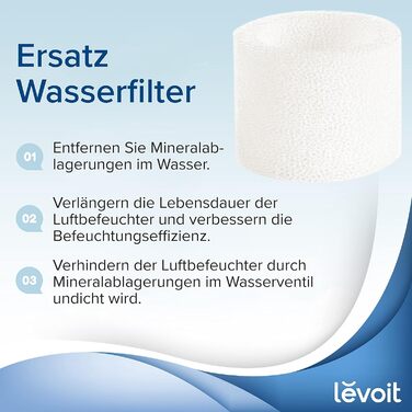 Зволожувач повітря LEVOIT Smart 6L з верхнім заповненням, холодний/теплий туман, керування Alexa/APP, режим сну, таймер 1-12 год, ароматерапія, для спалень, дитячих кімнат, рослин до 40–70 м² (10 шт. фільтрів)
