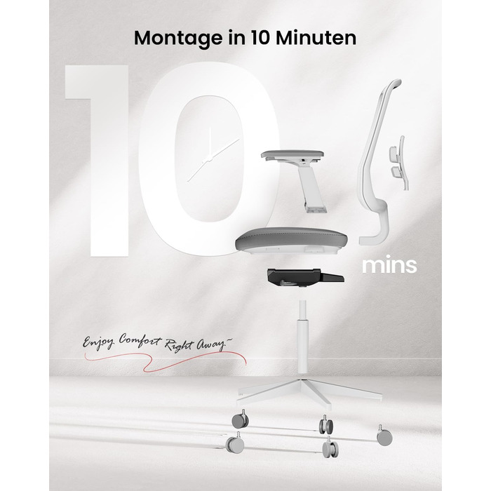 Офісний стілець ProtoArc Flexer Pro: ергономічний, з регулюванням глибини сидіння, сітчастою спинкою та підтримкою попереку - чорний