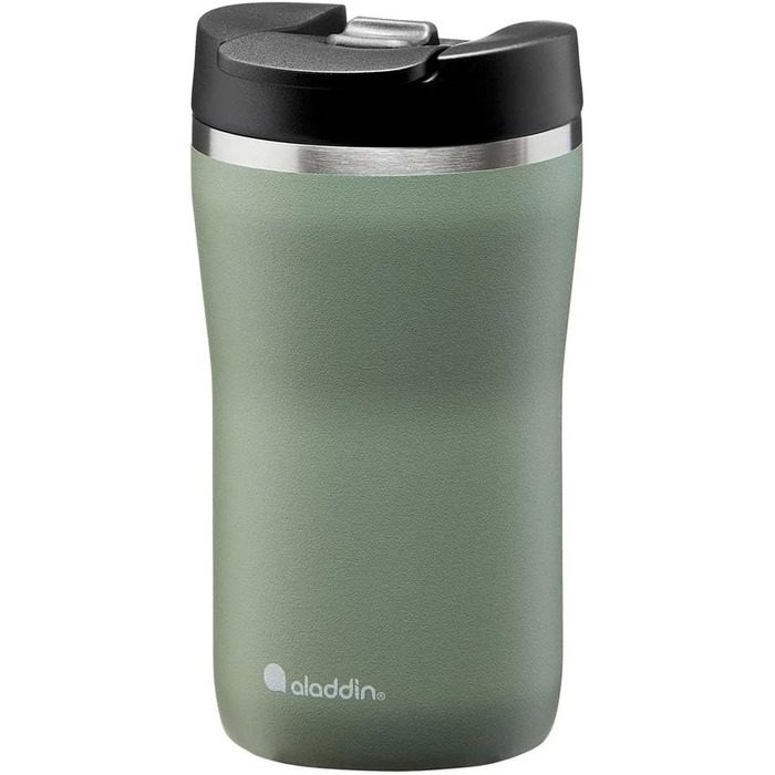 Термокружка Aladdin Barista Java з нержавіючої сталі 0.47L - Leak-Lock, для кави To Go, зберігає тепло 4 години, без BPA, можна мити в посудомийній машині (251 мл, Sage Green)