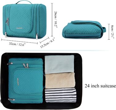 Жіночий клатч-органайзер BAGSMART travel clutch organizer (L, синій-2)