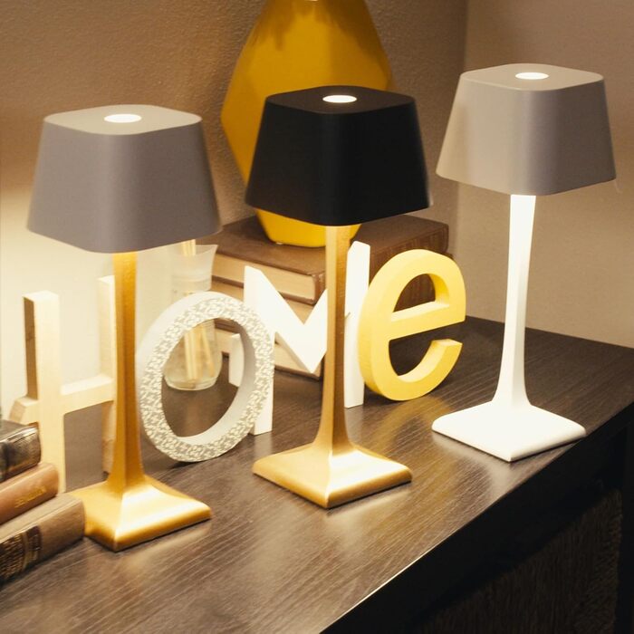 LED-лампа A CA MIA настільна, перезарядна, бездротова, з регулюванням яскравості, ідеальна для робочого столу, спальні, як нічник та для декору