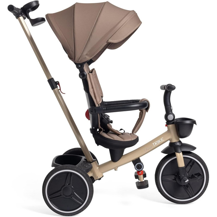Триколісний велосипед Chicco 4-в-1 бежевий: від 6 місяців до 4 років, знімний капюшон, EVA колеса, телескопічна ручка