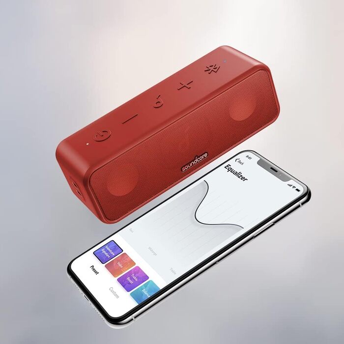 Soundcore 3 Bluetooth Колонка: Стерео Звук, Титанова Мембрана, BassUp, 24 год, IPX7, EQ, для дому, на вулицю, саду (Чорний)