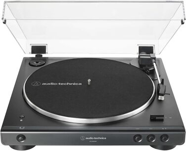 Програвач вінілу Audio-Technica LP60XBTBK з Bluetooth, повністю автоматичний, ремінний привід, стерео, чорний