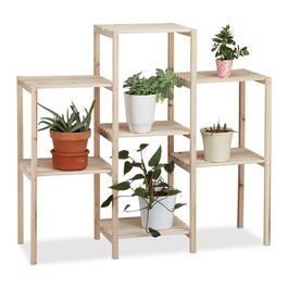 Relaxdays Plant Shelf Wood