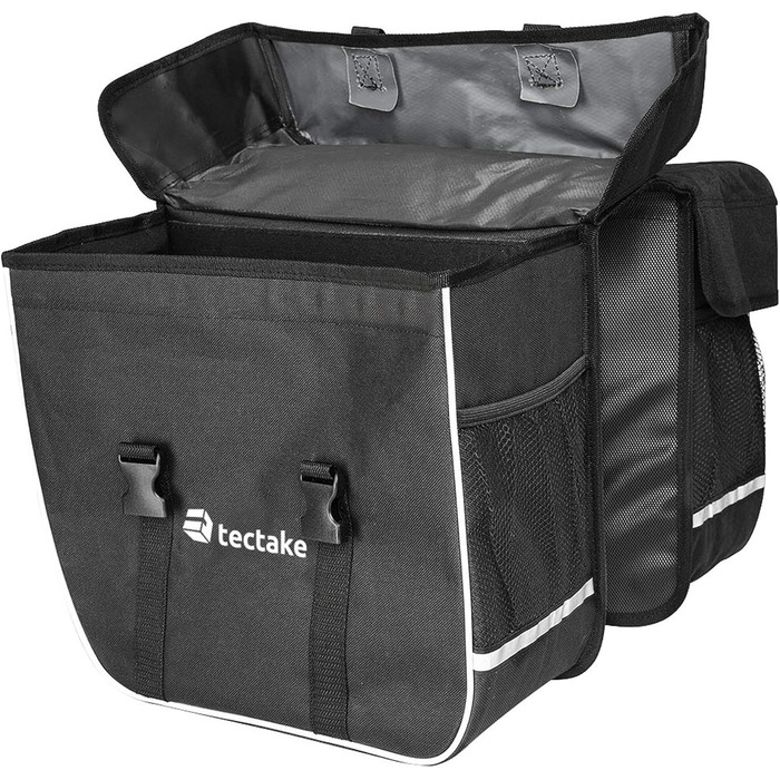 Сумка-багажник для велосипеда, 35 л, кофр для багажної полиці, водовідштовхувальний ПВХ, подвійна сумка зі світловідбиваючими смугами та ручкою для перенесення, 401616