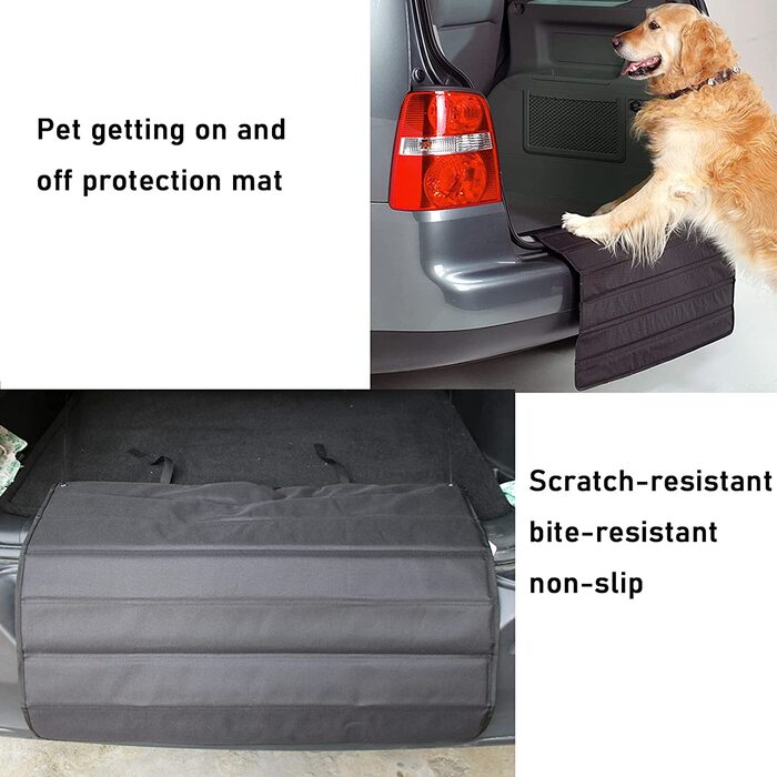 Автомобільний захист для собак, захист бампера для домашніх тварин, універсальний захист багажника і захист бампера при перевезенні собак в автомобілі (80 * 64 см) 80 * 64 см