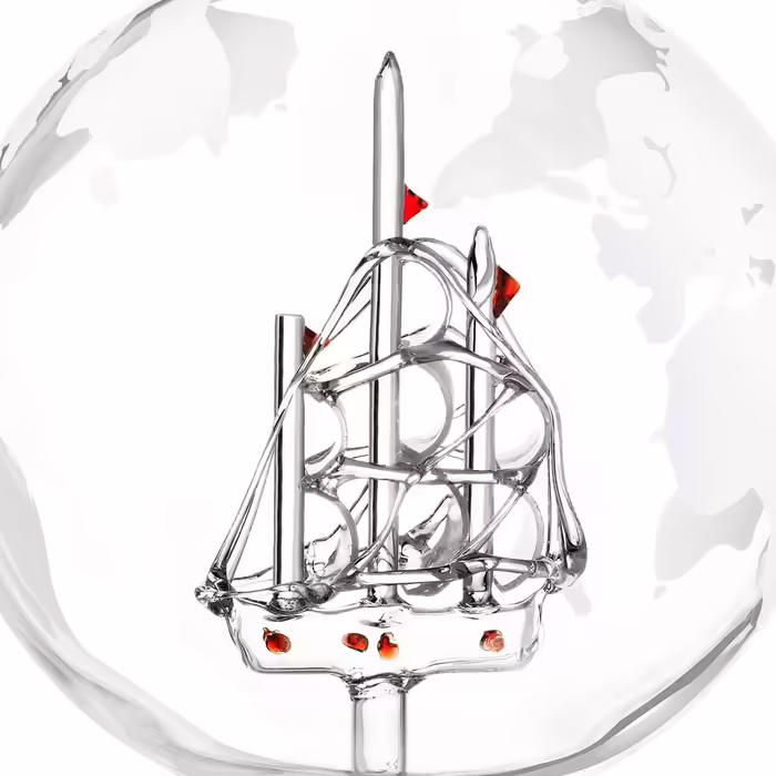 Графин для віскі Maverton Globe з гравіюванням, 850 мл 6 келихів для віскі - іменний подарунковий набір