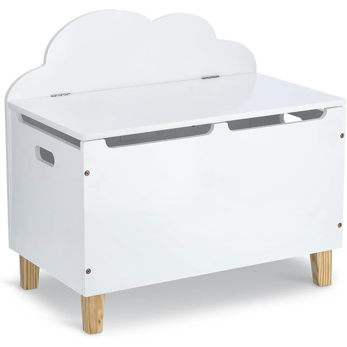 Дитячий комод Cloud з кришкою 60x34,5x56 см білий