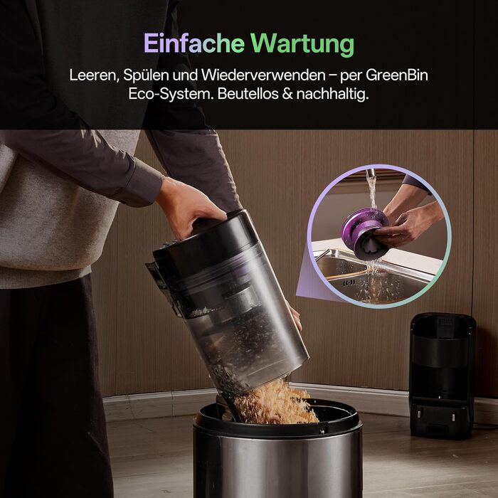 Робот-пилосос Vexilar W15 з функцією миття підлоги, бездротовий, 10000Pa, LiDAR-навігація, 180 хвилин роботи, керування через додаток та голосовий помічник