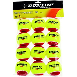 Тенісний м'яч Данлоп міні тенісний етап 3, Жовтий / Червоний, один розмір
