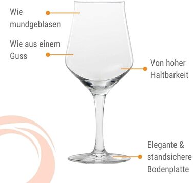 Келихи для крафтового пива Stlzle Lausitz 430 мл, набір з 6 шт. , посудомийна машина та ударостійка, кришталеве скло