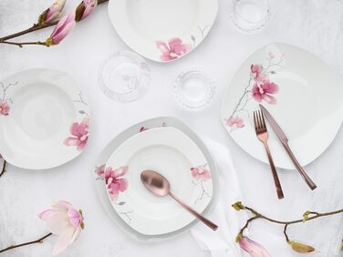 Набір посуду CreaTable Amelie AIKO, 18 предметів, порцеляна, для миття в посудомийній машині та використання в мікрохвильовці