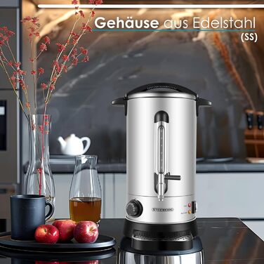 Нагрівач води 10 літрів: чайник, диспенсер для гарячих напоїв, термопот, бойлер для води 30-110°C