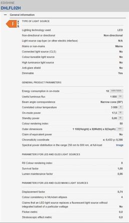 Торшер EDISHINE Дерево, 18 Вт LED, з можливістю затемнення, Бохо, 3000K, Вінтаж, Ножний перемикач, 800 лм, Сірий