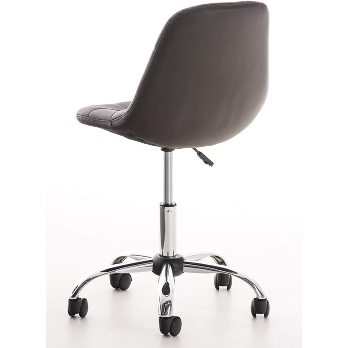 Офісний стілець Emil від CLP: регульована висота, поворотний, з оббивкою з штучної шкіри, білий (колір: коричневий)