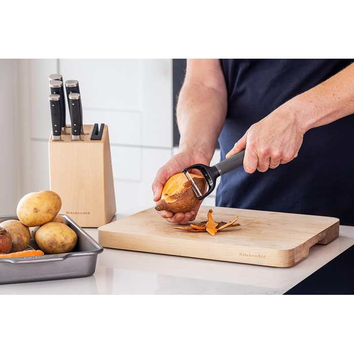 Преса для часнику KitchenAid Softgrip - сірий колір вугілля (Y Peeler)