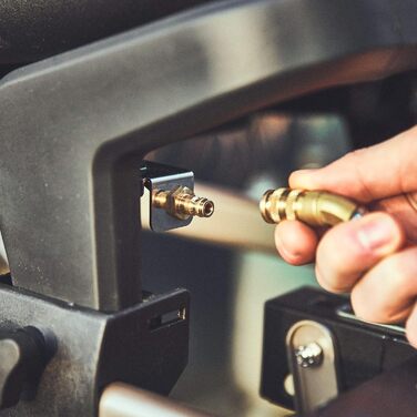 Rollwagen для газового гриля Wayne від BURNHARD®: міцна сталева рама, пластикові столики, адаптер для газового балону