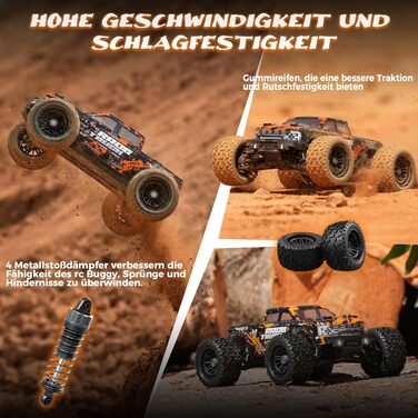 Радіокерований позашляховик Haiboxing 1/18 4WD 36 км/год - RC Monster Truck для дітей та дорослих 18859E