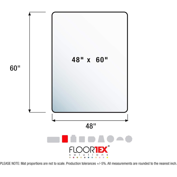 Підлоговий захисний килимок Floortex Килимок для офісного стільця 'Ecotex evolutionmat 120 x 150 см Виготовлений з покращеного полімеру з вмістом вторинної сировини до 50 прозорий прямокутні Сертифікація TV для килимів зі стандартним ворсом 120 х 150 см