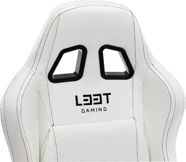 Ігрове крісло L33T E-Sport Pro Comfort, шкірозамінник, білий