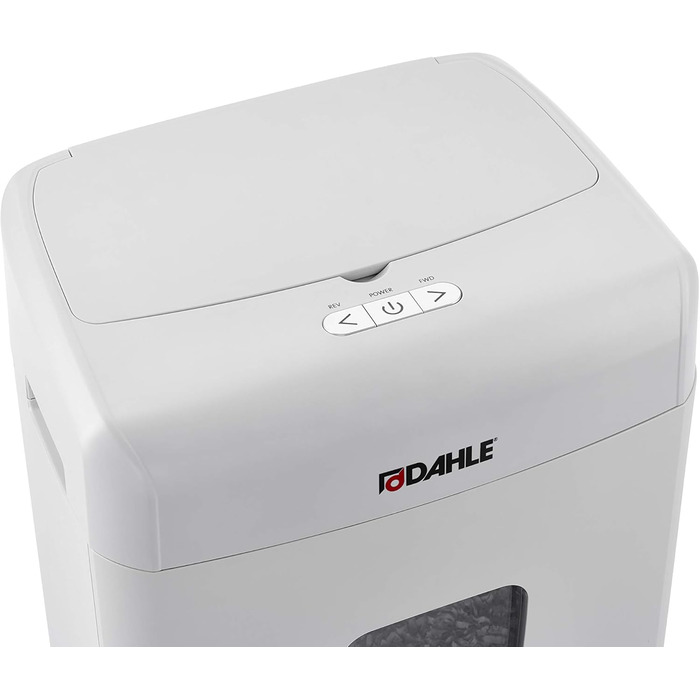 Шредер Dahle ShredMATIC 90 з автоподачею паперу (90 аркушів, P-4, шредер частинами, без масла та обслуговування, автоматичний втягувач) світло-сірий/сірий, рівень безпеки P4, 90 аркушів