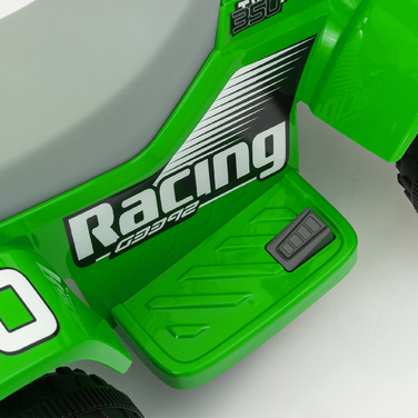 AIYAPLAY Kids Electric Quad Electric Kids Quad з функцією вперед і назад, LED і Sound Електромобіль для дітей 1,5-3 роки 3 км/год Металевий зелений | Аосом