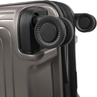 Набір валіз REDOLZ Essentials 14: S 55 см, M 66 см, L 77 см | Розширювані, ультралегкі, з TSA-замком | Колір: Кофе Grey Metallic