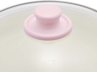 Набір посуду GreenLife Soft Grip з антипригарним покриттям, 16 предметів, не містить PFAS, рожевий