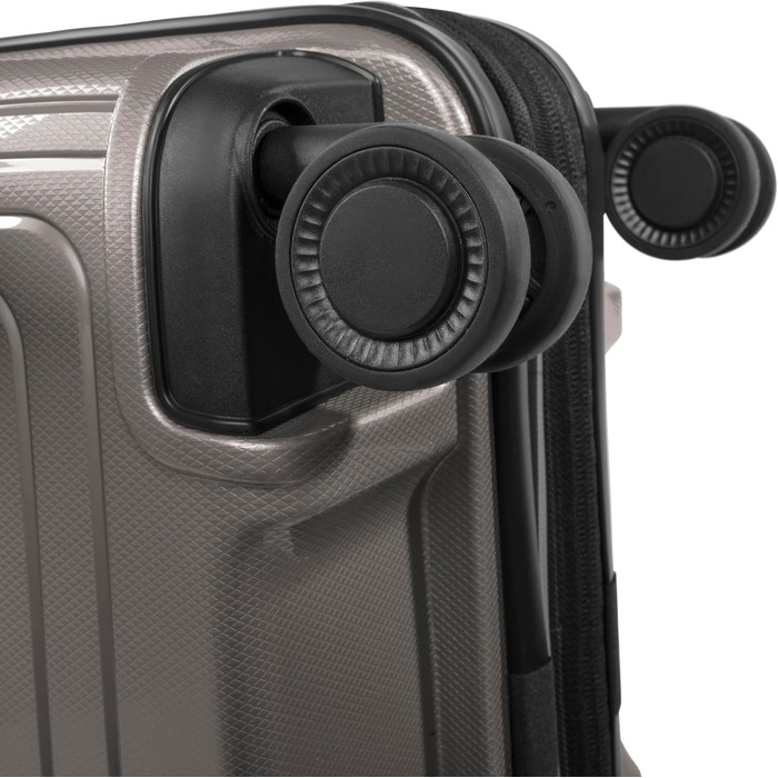 Набір валіз REDOLZ Essentials 14: S 55 см, M 66 см, L 77 см | Розширювані, ультралегкі, з TSA-замком | Колір: Кофе Grey Metallic