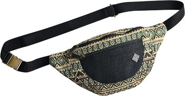 Поясна сумка барвиста Коноплі Fanny Pack Тканина хіпі Goa Fanny Pack Чоловіча поясна сумка Жіноча сумка через плече Етнічний фестиваль бохо - Fanny Pack Brown