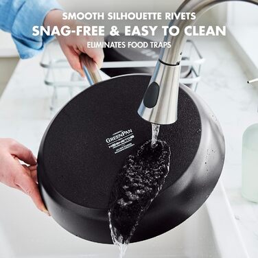 Набір сковорідок GreenPan GP5: антипригарне покриття, кераміка, 24.1 та 27.9 см, 2 шт.