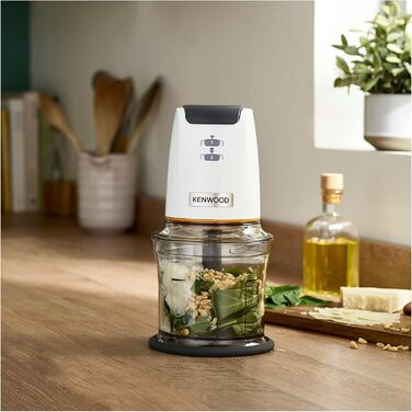 Подрібнювач Kenwood EasyChop CHP61.000WH 500 Вт, білий - з 4 лезами, чаша 0.5л, імпульсний режим, для льоду