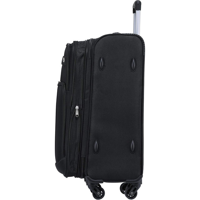 Набір валіз Beibye: великий, середній, маленький з замком, чорний (M+L+XL)